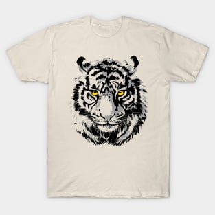 Tiger Head - Colourful Tiger Eyes T-Shirt